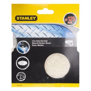 STA32202 | Kotúč leštiaci do vŕtačky, vlnený pr.125mm, suchý zips