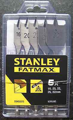 STA52275 | Vrták plochý do dreva, pr.16-20-22-25-32/152mm, 5diel. sada