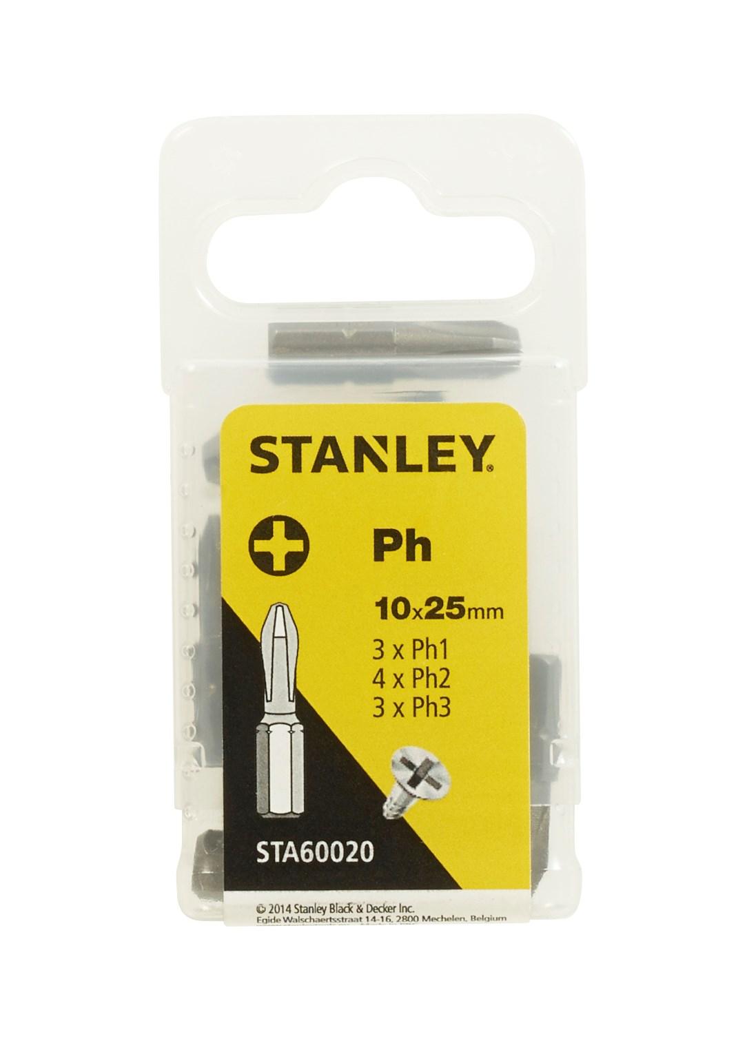 STA60020 | Bit skrutkovací 3xPH1, 4xPH2, 3xPH3 x 25mm