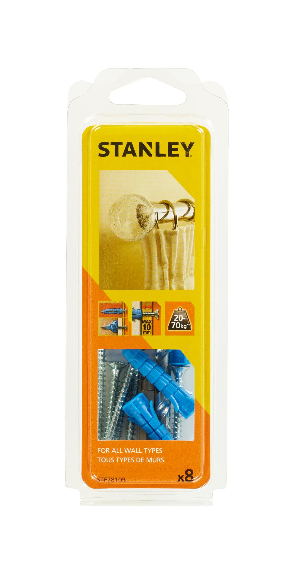 STF78109 | Sada pro montáž garnýže (6x uzlovací hmoždinky O8mm a vruty,