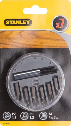 STA60500 | Bit skrutkovací PH1-2, PZ1-2, ploché 4,5-7,2mm, magnet. držiak bitov