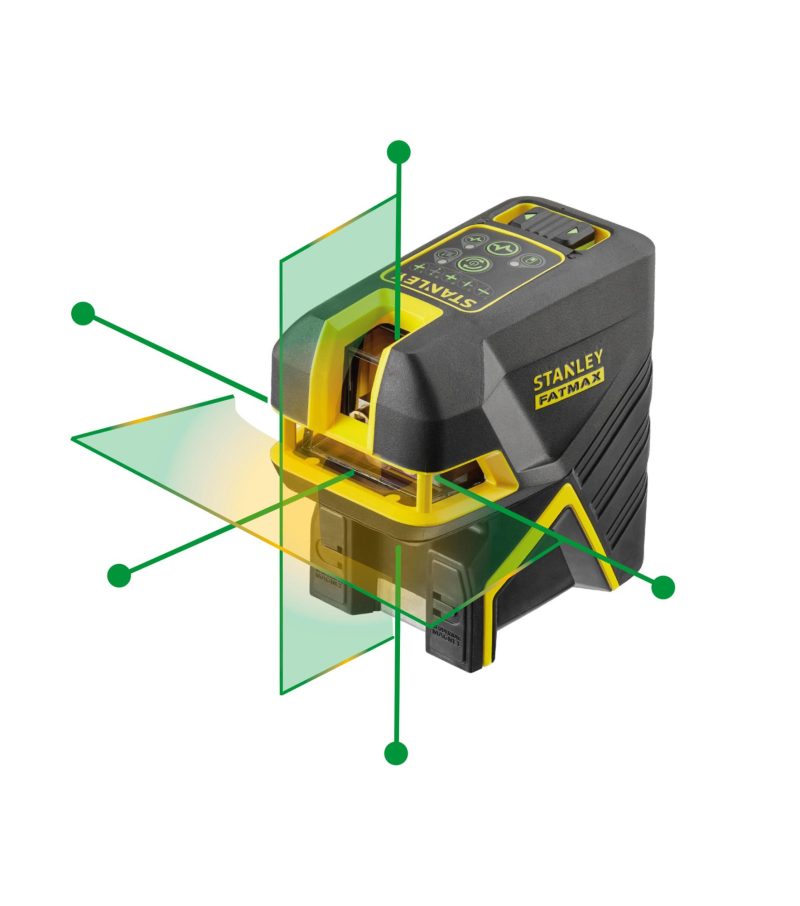 FMHT77598-1 | Laser s projekciou kríža FatMax® 5bodový - zelený lúč
