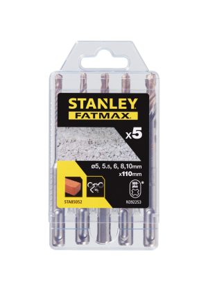 STA85052 | Vrták do betónu SDS+, pr.5-5,5-6-8-10 x 110mm, 5-diel. sada