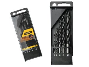 STA56001 | Vrták špirálový do dreva pr.4,5,6,8,10mm, sada 5ks