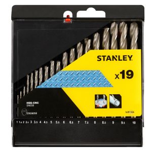 STA56058 | Vrtáky HSS-CNC pr.1-10mm (prírastok po 0,5mm), sada 19ks