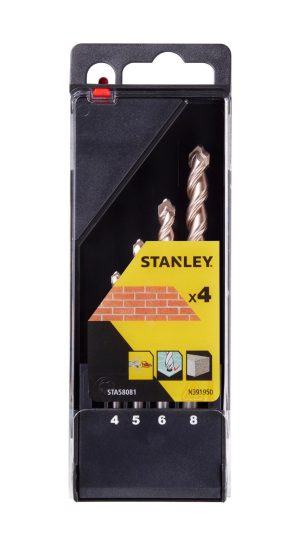 STA58081 | Vrták presný do muriva, pr. 4-5-6-8mm, 4-diel. sada