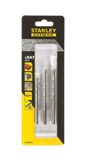 STA58682 | Vrtáky do betónu SFM pr.5-6-7mm, sada 3ks