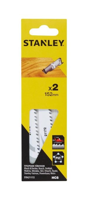 STA21172 | List pílový na mečovú pílu, HCS, na drevo a plast, dl. 152mm, rozstup 4mm, 2ks