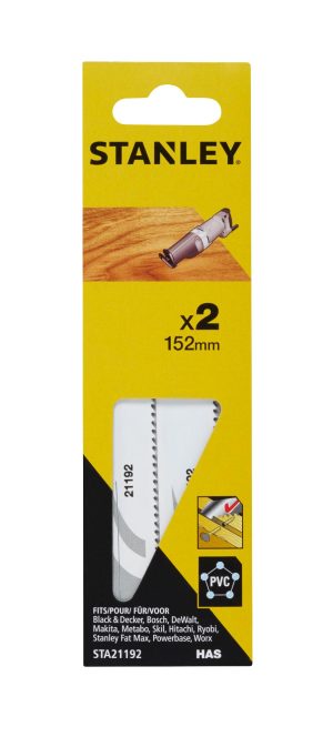 STA21192 | List pílový HAS, na drevo, drevo s klincami a plasty na mečovú pílu, dl. 152mm, rozstup 2,5mm