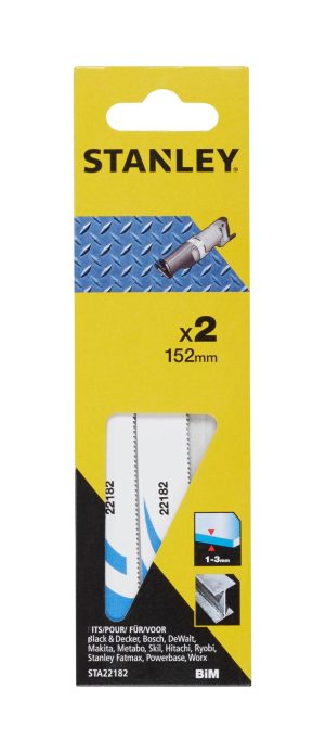STA22182 | List pílový, bimetal na tenké kovové plechy na mečovú pílu, dl. 152mm, rozstup 1,0mm