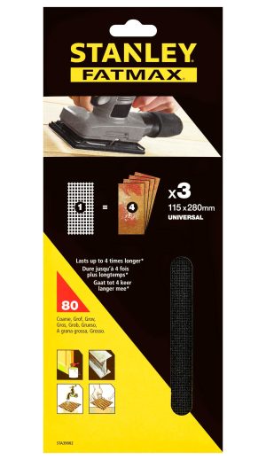 STA39002 | Mriežka brúsna, arch 115x280mm P80, 3ks