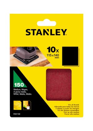 STA31160 | Papier brúsny nedierovaný 115x140mm P150, 10ks