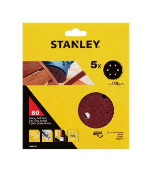 STA32342 | Papier brúsny na excen. brúsku, dierovaný, pr.150mm, P80, 5ks, suchý zips