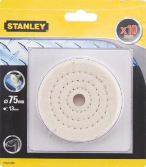 STA32360 | Kotúč leštiaci do vŕtačky, vrstevný bavl. pr.75x13mm, hr.10mm