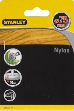 STA32147 | Kefa do vŕtačky okružná nilonová, stopka pr.6mm, pr.75mm x 10mm
