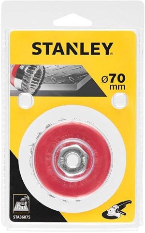 STA36075 | Kefa na uhl. brúsky, oceľová vrkočová hrnčeková, pr.70mm M10