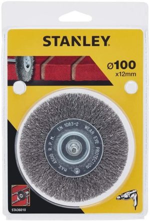 STA36010 | Kefa do vŕtačky okružná oceľová vlnitá pr.100mm x 12mm, stopka pr.6mm