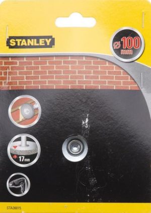 STA36015 | Kefa do vŕtačky okružná oceľová vlnitá pr.100mm x 17mm, stopka pr.6mm