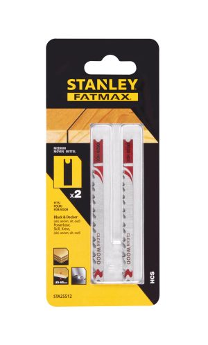 STA25512 | List pílový do dreva, HCS, úchyt "U",hr.10-45mm, rozstup 3,4-5,2mm, dl.92-70mm, 2ks