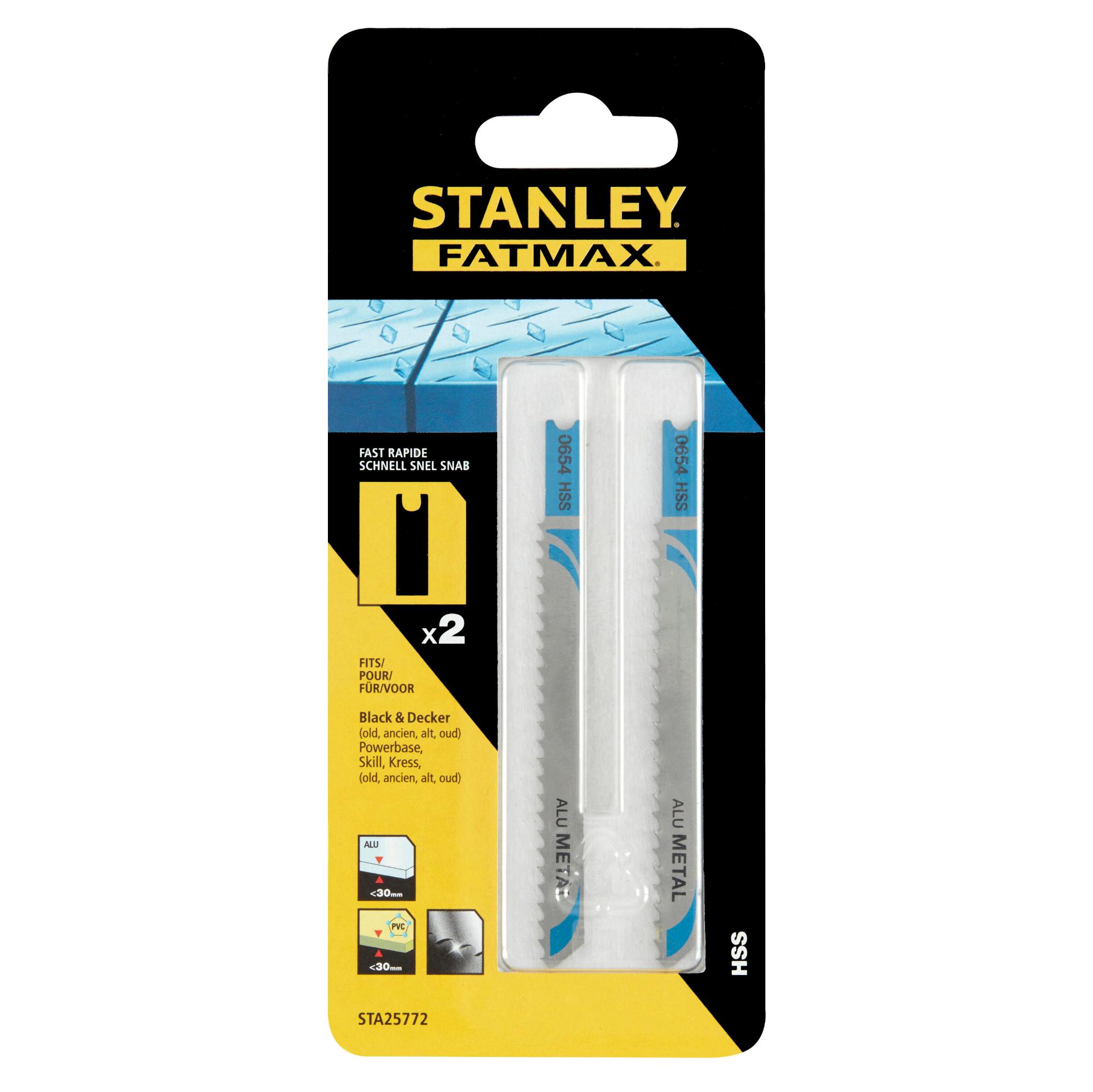 STA25772 | List pílový na hliník a plasty, úchyt "U", HSS, hliník hr.<30mm, PVC hr.<30mm, 2ks