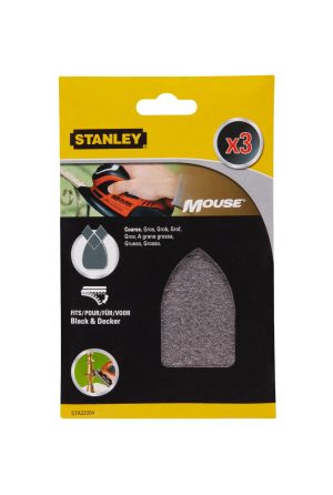 STA32204 | Rúno brúsne Mouse, suchý zips, hrubé, B+D Mouse, 3ks