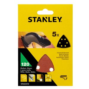 STA32372 | Papier brúsny delta dierovaný P120, suchý zips, 5ks, pre B+D, B