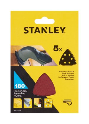 STA32377 | Papier brúsny delta dierovaný P180, suchý zips, 5ks, pre B+D, B