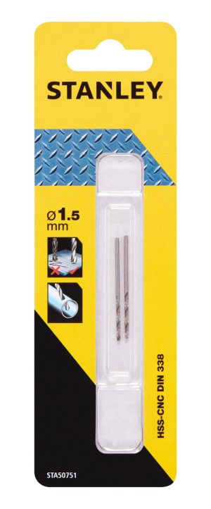 STA50751 | Vrták HSS-CNC O1,5 x 40/18mm, 2ks