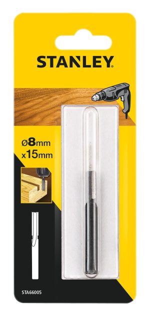 STA66005 | Fréza do dreva drážkovacia rovná dlhá pr.8mm, prac. dĺžka 15mm, stopka pr.8mm