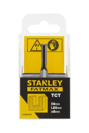STA80300 | Fréza do dreva valcová rovná TCT/HM, vnútorný pr.6x19mm, stopka pr.8mm