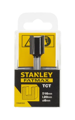 STA80302 | Fréza do dreva valcová rovná TCT/HM, vnútorný pr.16x20mm, stopka pr.8mm