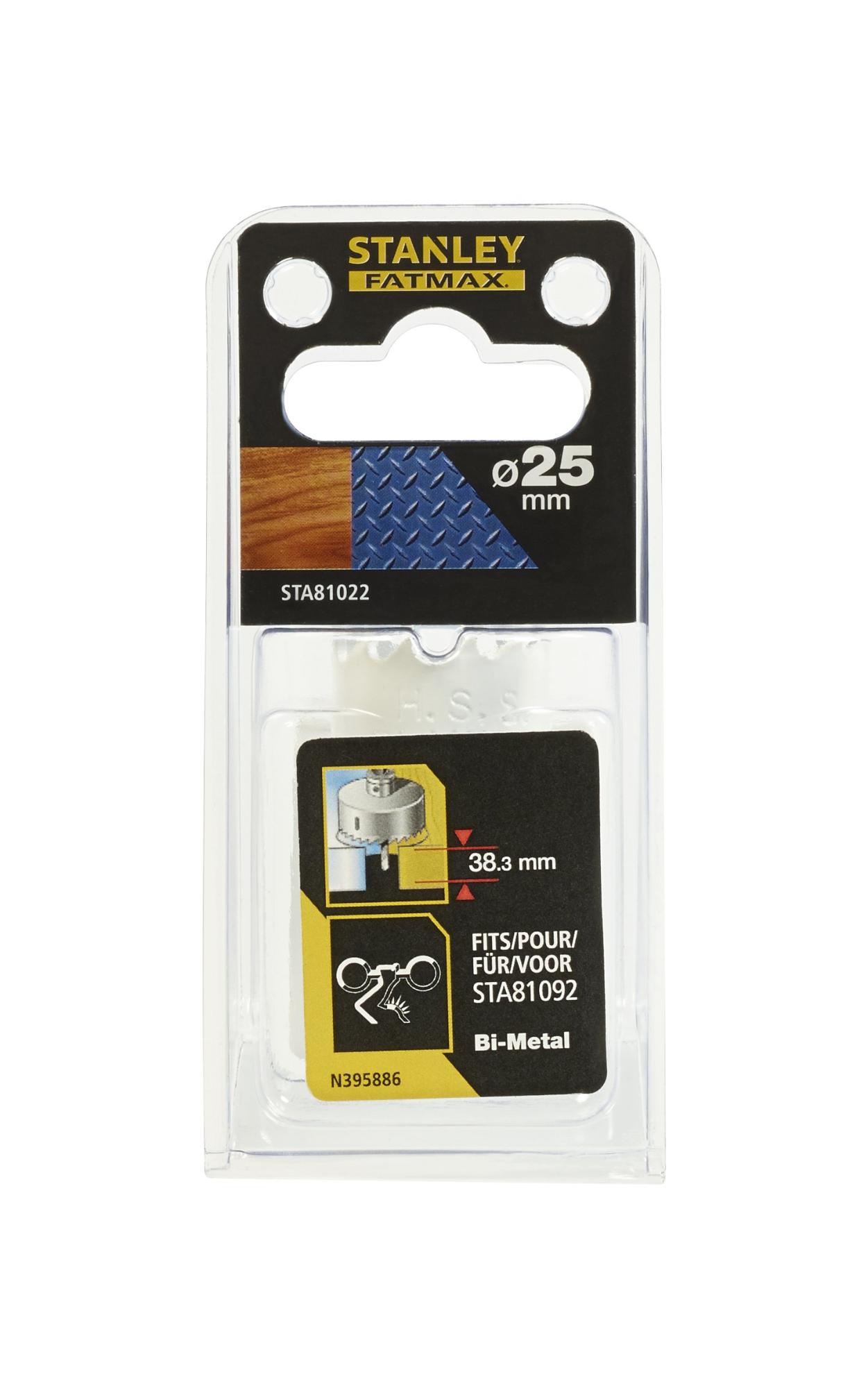 STA81022 | Vrták korunkový BiMetal pr.25 x hl.38,3mm