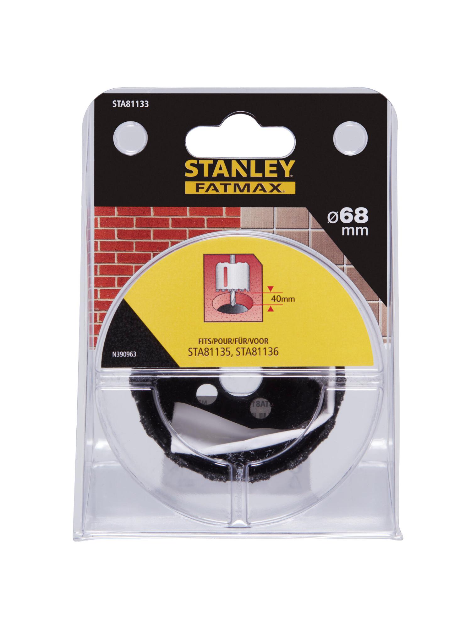 STA81133 | Vrták karbidový korunkový do muriva, ľahk. betónu, sklolamin, pr.68 x hĺ. 40mm