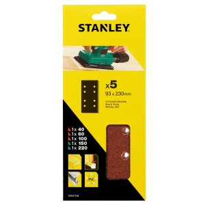 STA31146 | Papier brúsny pre vibračnú brúsku dierovaný  93 x 230 mm, 5ks