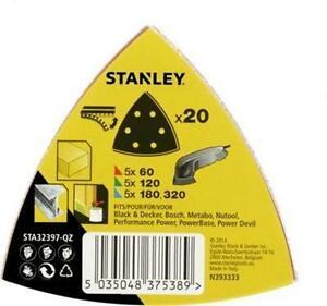 STA32397 | Sada brúsnych papierov, delta dierované, 20ks