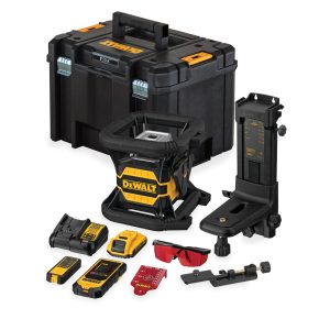 DCE080D1RS | Laser rotačný 360° červený 18V ToolConnect 1x2,0Ah