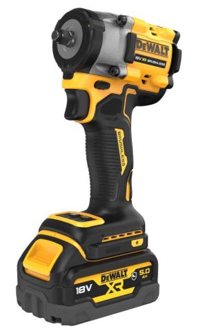 DCF923P2G | Uťahovač rázový 18V 3/8" krúžok 406Nm PUR vložka 2x5,0Ah GFN kryt