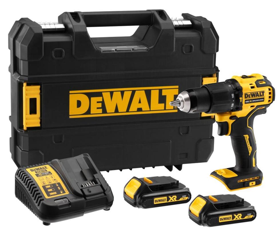 DCD709S2T | VRTAČKA 18V S PRÍKLEPOM 2x1,5Ah